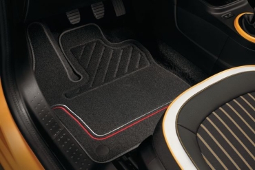 Twingo carpet red stitching